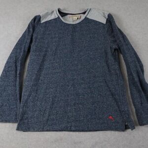 Tommy Bahama Sweater Mens Large Pullover Knit Crew Neck Casual Blue Long Sleeve